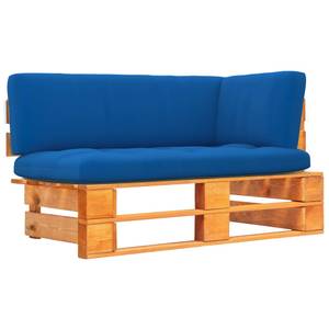 Paletten Ecksofa 3016504-4 Dunkelblau - Pinie Honig Dekor