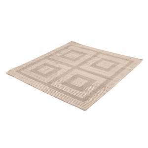 Kelim Modern - 60x60cm Beige - Naturfaser - 60 x 1 x 60 cm