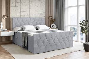 Boxspringbett VELANTO Grau - Breite: 120 cm - H3