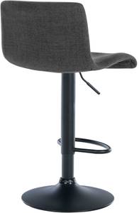 Tabouret de bar Branford Lot de 2 Gris lava - Textile