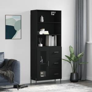 Highboard DE9694 Schwarz - Holzwerkstoff - 34 x 180 x 70 cm