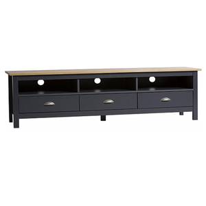 Tv Möbel Jade 3 Schubladen Anthrazit Grau - Massivholz - Holzart/Dekor - 158 x 47 x 39 cm