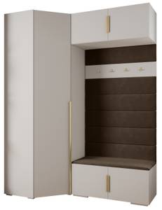 Garderobe Inova 1 Z21 Braun - Gold - Weiß