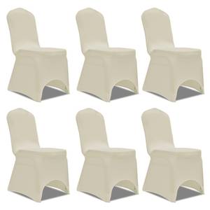 Housse de chaise(lot de 6) 299451-2 Blanc crème