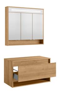 Badmöbel Set Natura Braun (2-teilig) Braun - Holzwerkstoff - 85 x 100 x 72 cm