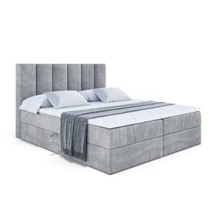 Boxspringbett BOXI1 Hellgrau - Breite: 200 cm - H3