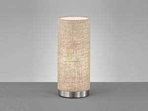 Kleine Tischlampe modern dimmbar Beige Beige - Silber - Metall - Textil - 10 x 25 x 10 cm