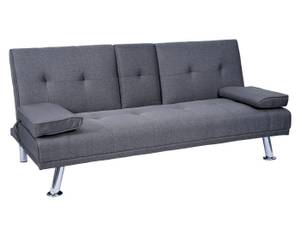 3er-Sofa F60 Grau - Textil - 166 x 77 x 81 cm