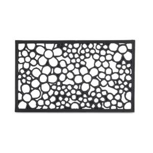 Paillasson 75x45 cm tapis de sol Noir - Matière plastique - 75 x 1 x 45 cm