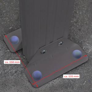 Terrassenüberdachung SOLIS Grau - Breite: 557 cm