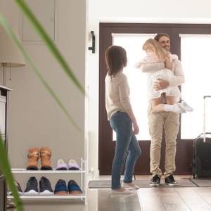 Étagère à chaussures empilable 2 niveaux Blanc