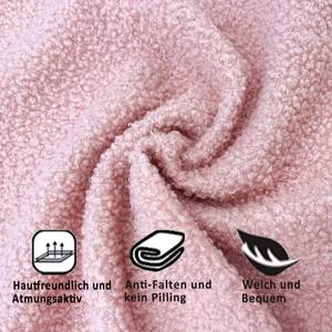 Polsterbett Aether Ⅲ Pink - Holzwerkstoff - Metall - Massivholz - Textil - Holzart/Dekor - 95 x 42 x 215 cm