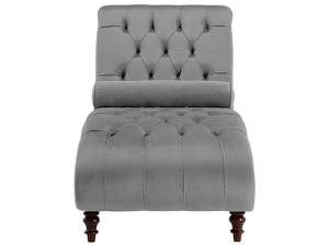 Chaise longue MURET Gris - Chêne foncé