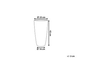 Cache-pot d'extérieur ABDERA Diamètre : 23 cm - Nombre de pièces dans le lot : 1