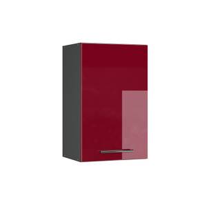 Hängeschrank Fame 45cm Anthrazit - Hochglanz Bordeaux