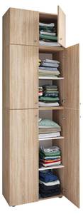 l' armoire LonaXXL 2 Chêne foncé - Imitation chêne