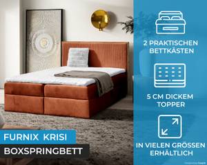 Boxspringbett Krisi Orange