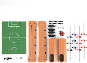 Spieltisch inkl. 12 Kicker + 2 Fußbälle Grün - Holzwerkstoff - 31 x 10 x 51 cm