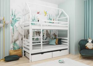 Lit cabane ALEX HB004 Blanc