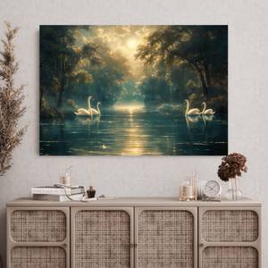 Bild Gemälde Schwan III 120 x 80 cm