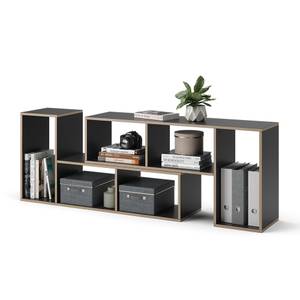 Standregal Tetris 2er Set Grau - Holzwerkstoff - 113 x 57 x 30 cm