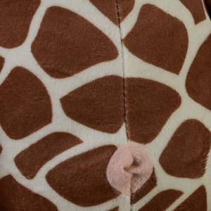 Butoir de porte motif girafe Beige - Marron - Fibres naturelles - Matière plastique - Textile - 25 x 26 x 23 cm