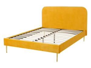 Doppelbett FLAYAT Gold - Gelb - Breite: 153 cm