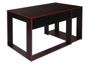 Schreibtisch J26 Schwarz - Rot