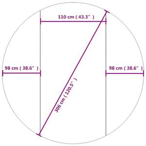 Pool-Bodentuch 3028680-1 306 x 306 cm