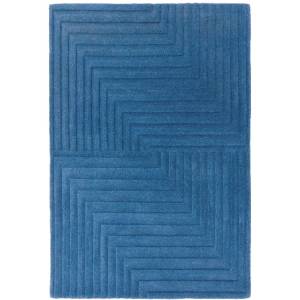 Tapis tufté main SQUARE Bleu - 120 x 170 cm