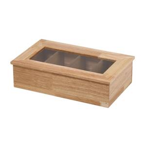 APS Teebox/Teekiste35,5 x 20 cm, H: 9 cm Braun - Holzwerkstoff - 21 x 10 x 34 cm