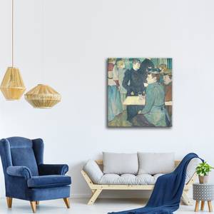 Wandbild Ecke der Moulin de la Galette Textil - 2 x 75 x 60 cm