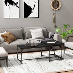 Couchtische 2er Set D839 Schwarz