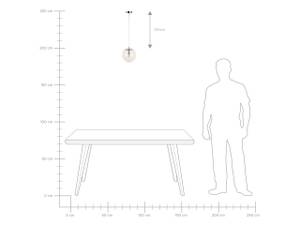 Lampe suspension MIRNA Doré - Translucide