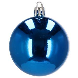 Weihnachtskugel 24 Stück Blau - Kunststoff - 6 x 6 x 6 cm