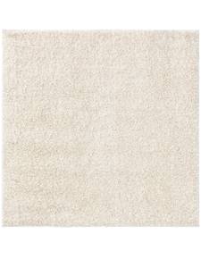 Hochflorteppich Soho 5 Weiß - Textil - 160 x 4 x 160 cm