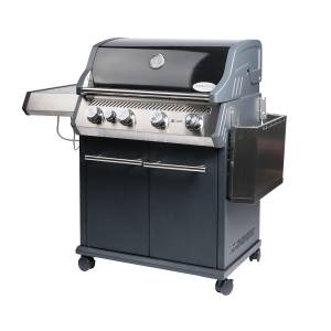 Gasgrill S-401 Schwarz inkl. Rostheber Schwarz - Metall - 153 x 119 x 61 cm