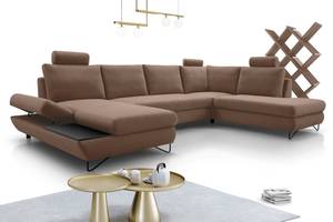 Ecksofa LOFFI III Braun