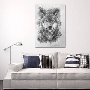 Leinwandbild Wolf Tiere Natur 80 x 120 cm