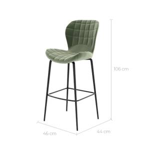 Tabouret de bar Mazzia (Lot de 2) Vert