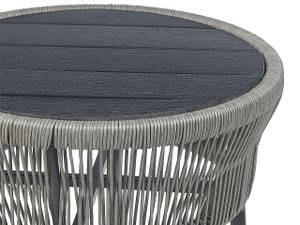 Bistro Set GARGANO 3-tlg Schwarz - Grau - Hellgrau