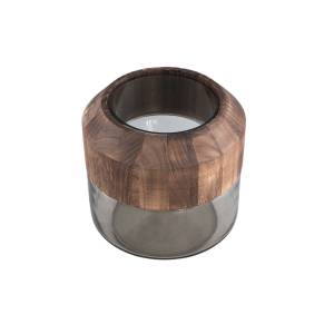 Vase Yacin Marron - Bois massif - 20 x 20 x 20 cm