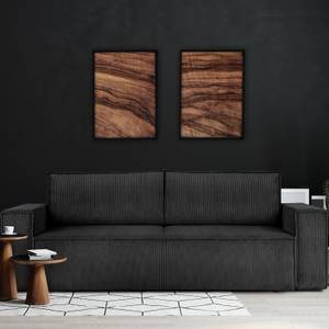 NAPI Sofa 3 Sitzer Schiefergrau - Breite: 244 cm