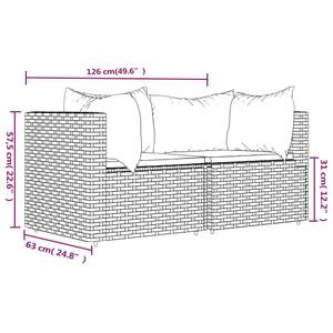 Ecksofa 3029629-4 (2er Set) Braun - Grün