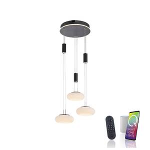 LED Pendellampe Q ETIENNE Smart Home Schwarz - Kunststoff - 35 x 200 x 350 cm