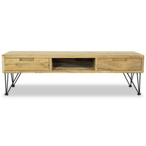 TV-Schrank 244575 Braun - Massivholz - Holzart/Dekor - 35 x 35 x 120 cm