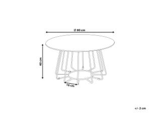 Couchtisch BERNIE Durchmesser: 80 cm