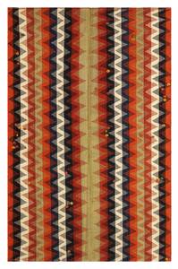 Tapis Jajim XXXVI Orange - Textile - 130 x 1 x 202 cm