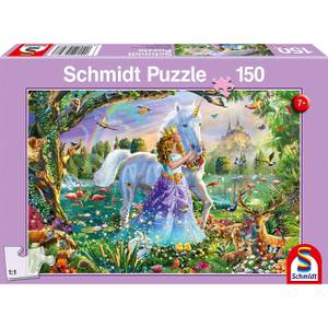 Puzzle Prinzessin mit Einhorn Papier - 20 x 4 x 28 cm