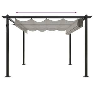 Gartenpavillon 3012227 Creme - Tiefe: 300 cm